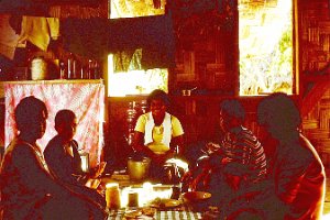 12.78 Training Fijian Village Stay inside Bure