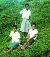 1980 Studends Resting on Workday - boy is Paula